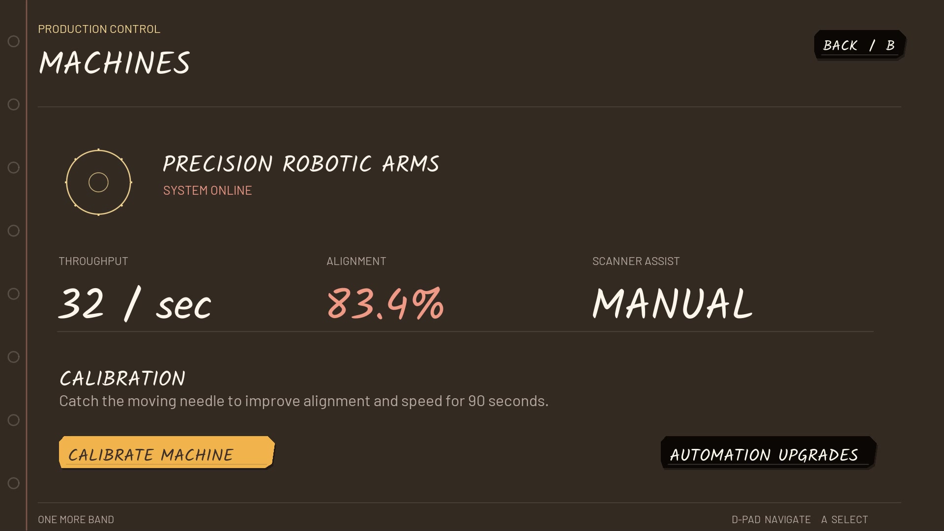 Machines and production controls